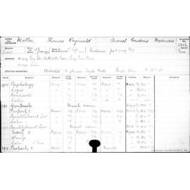 MELLOR, Thomas Reginald