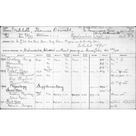 MITCHELL, Thomas Oswald