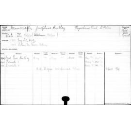 MONCRIEFF, Josephine Hartley