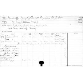 MONCRIEFF, Mary Kathleen