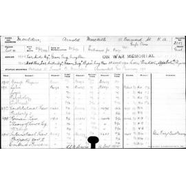 MOULDEN, Arnold Meredith