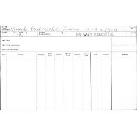 MUECKE, Carl Wilhelm Ludwig