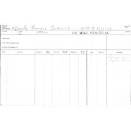 MUECKE, Francis Frederick