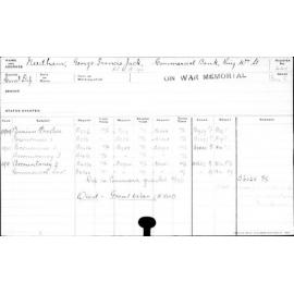 NEEDHAM, George Francis Jack