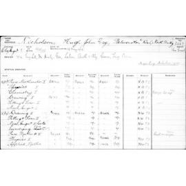 NICHOLSON, Hugh John Gay