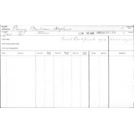 PENNY, Bertram Stephens