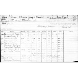 PHILCOX, Claude Joseph Owen