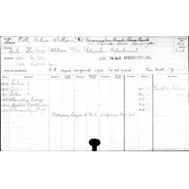 PITT, Arthur William