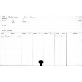 ROBERTSON, John George