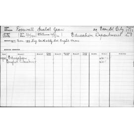 ROSEWALL, Isabel Jean