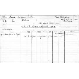 SCOTT, Malcolm Leslie