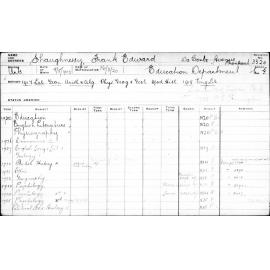 SHAUGHNESSY, Frank Edward