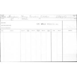 SIMPSON, Henry Gordon Liddon