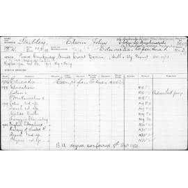 STRIBLEY, Edwin John