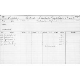 SUDHOLZ, Gertrude Alice Leila