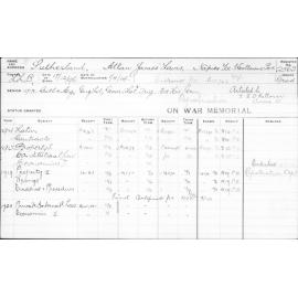 SUTHERLAND, Allan James Lavis