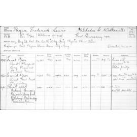 THYER, Frederick Lewis