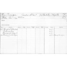 TRAEGER, Gustav Albert