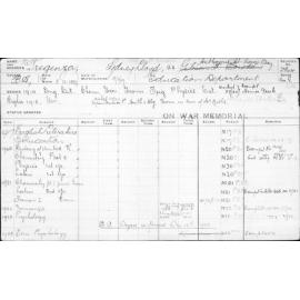 TREGENZA, Sydney Lloyd