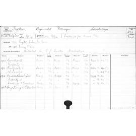 TUCKER, Reginald Mervyn