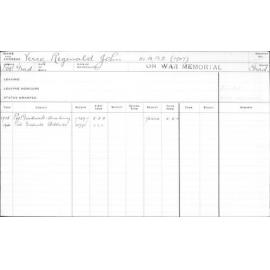 VERCO, Reginald John