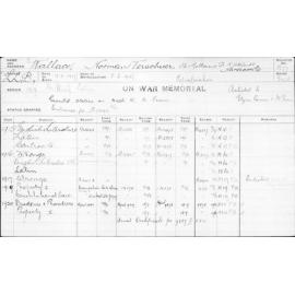 WALLACE, Norman Verschuer