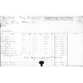 WARD, Harry Lancelot