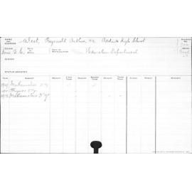 WEST, Reginald Arthur