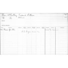 WHEATLEY, Frederick William