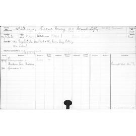 WILLIAMS, Eirene Mary