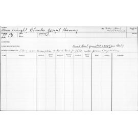 WRIGHT, Charles Joseph Harvey