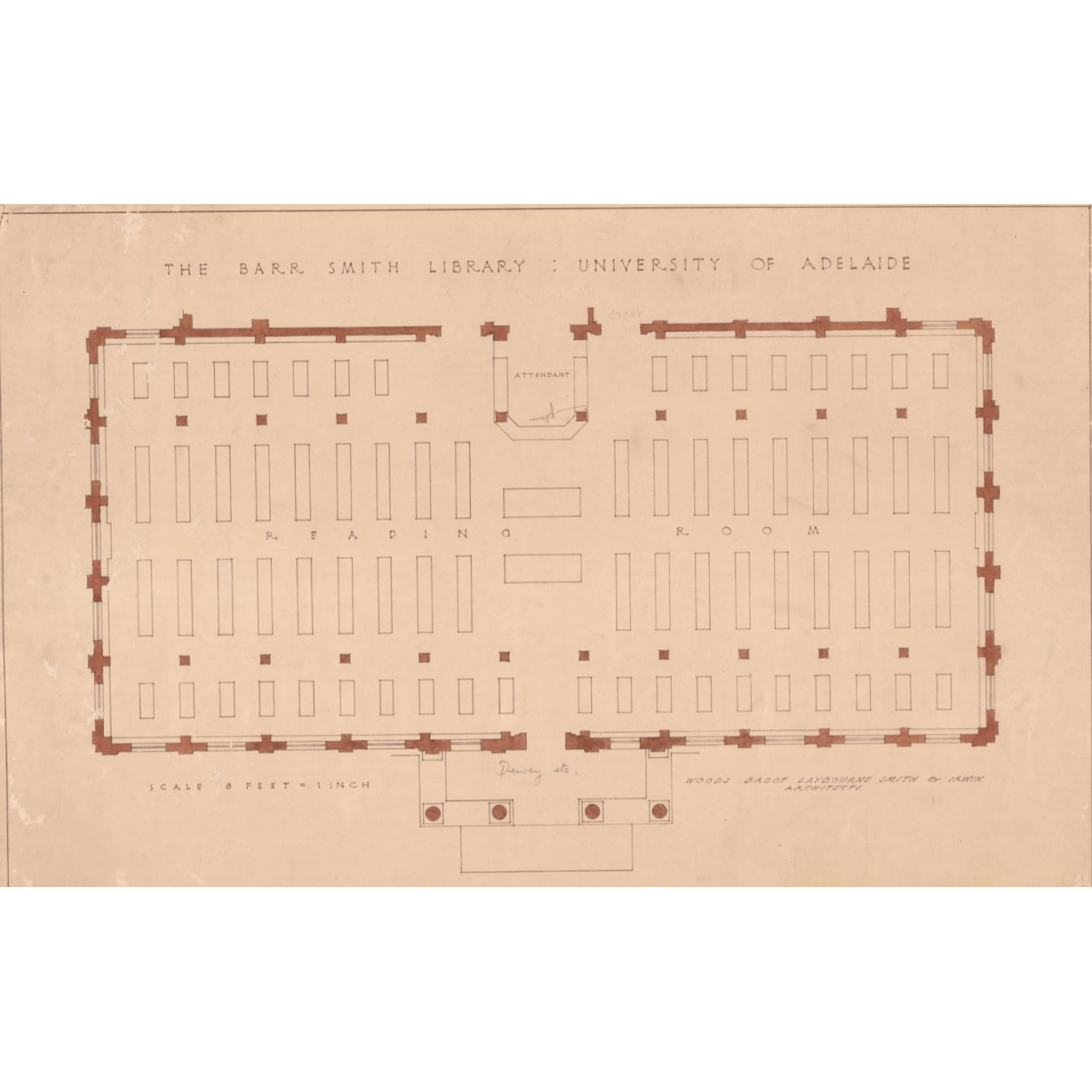 Barr Smith Library Plans - Reading Room