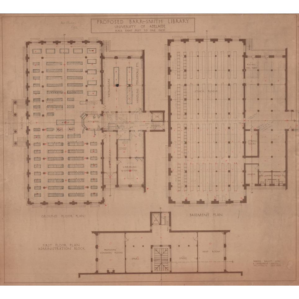 Barr Smith Library Plans - Proposed Internal