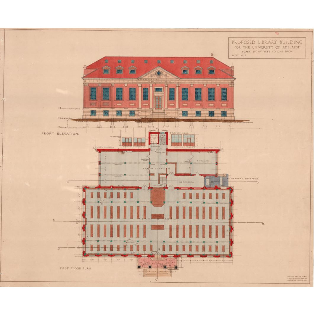 Barr Smith Library Plans - Sheet 2