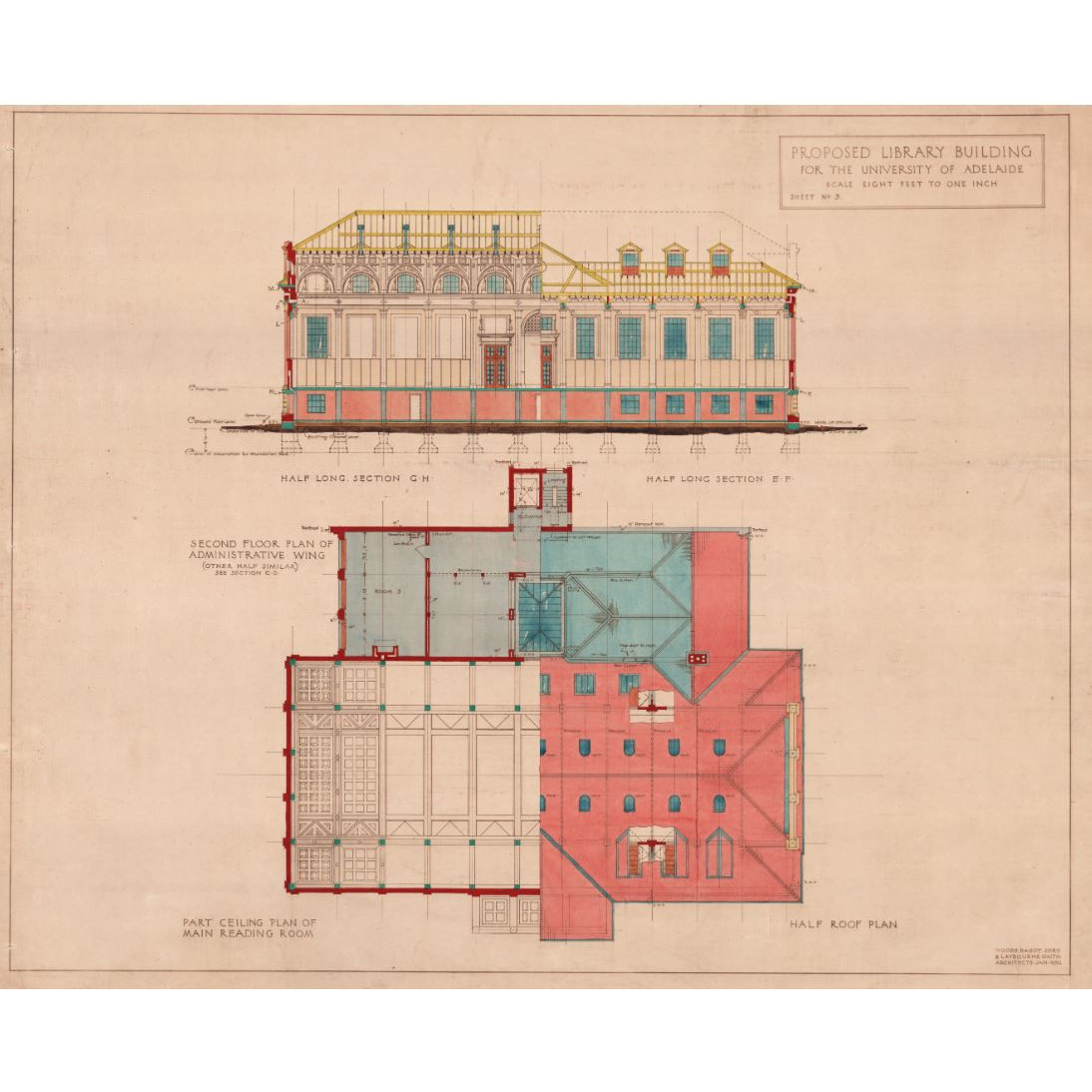 Barr Smith Library Plans - Sheet 3