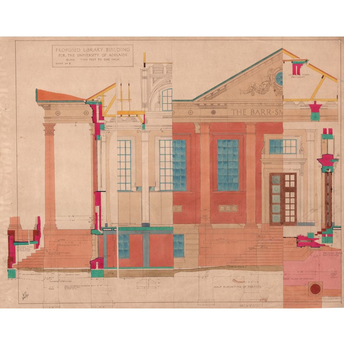 Barr Smith Library Plans - Sheet 7