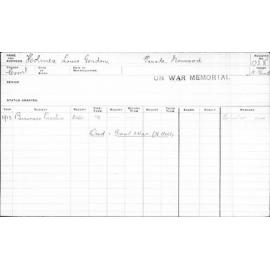 HOLMES, Louis Gordon