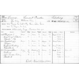 LAURIE, Leonard Buxton