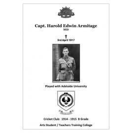 Harold Edwin Salisbury Armitage - Profile