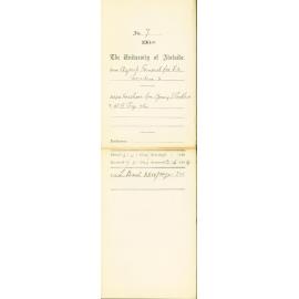 Voucher for Young I Pentland and W G Pye and Company