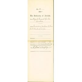 Forwarding Vouchers - R Fuess - Barr Smith Library