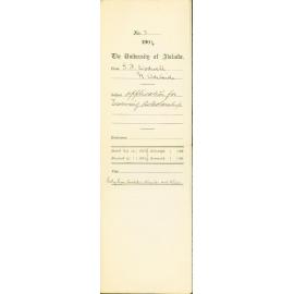 Application for Evening Scholarship