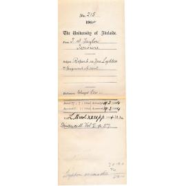 Report re James Lyddon & payment of rent