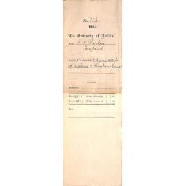 Acknowledging receipt of Diploma and Thanking Council