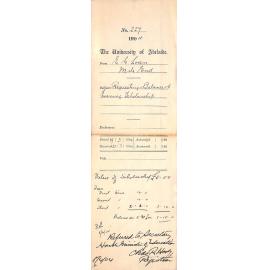 Requesting Balance of Evening Scholarship