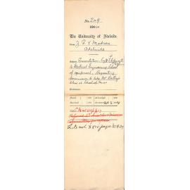 Presentation by F W Clements to Electrical Engineering School