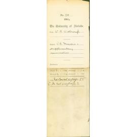 Re V G Martin and Supplementary examination