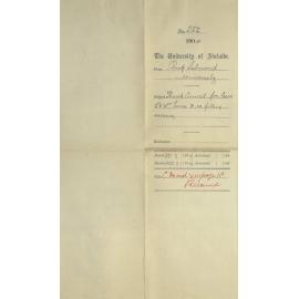 thanks to council for leave of absence