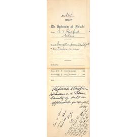 Exemption from BA Subjects and particulars re same