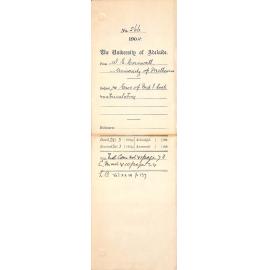 Re Case of Miss I Cook Matriculating